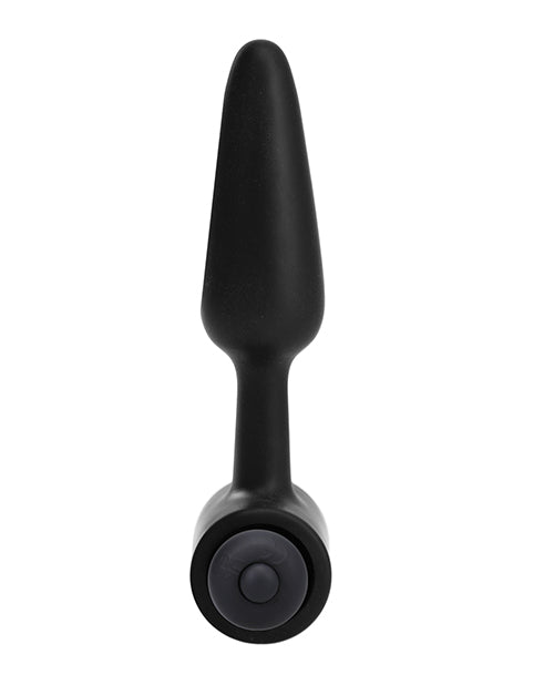 Tapón Anal Vibrador de 3" Doc Johnson - Negro con Bala de 10 Funciones Product Image.