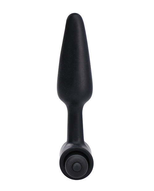 Plug Anal Vibrador In A Bag de 4" - Negro Product Image.