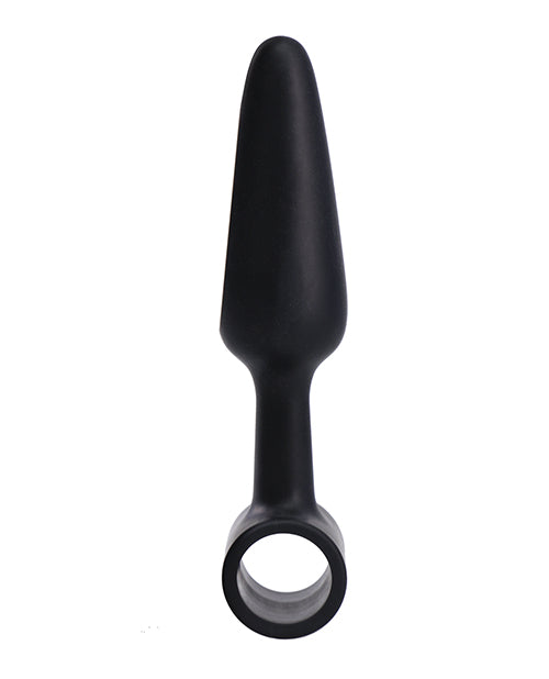 Plug Anal Vibrador In A Bag de 4" - Negro para una intimidad sensacional Product Image.