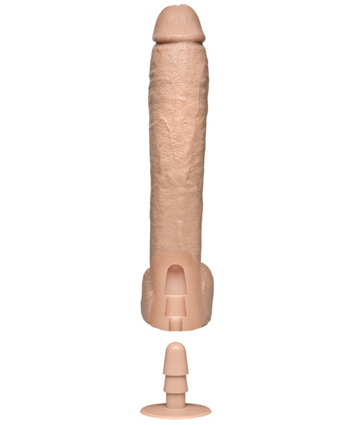 Doc Johnson Naturals 12" Realistic Cock with Balls - Flesh Product Image.