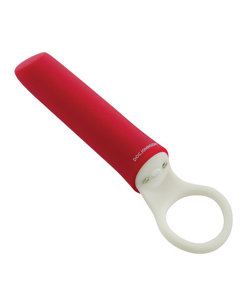 iPlease Limited Edition Mini-Vibe - Red/White - 20 Vibration Patterns Product Image.
