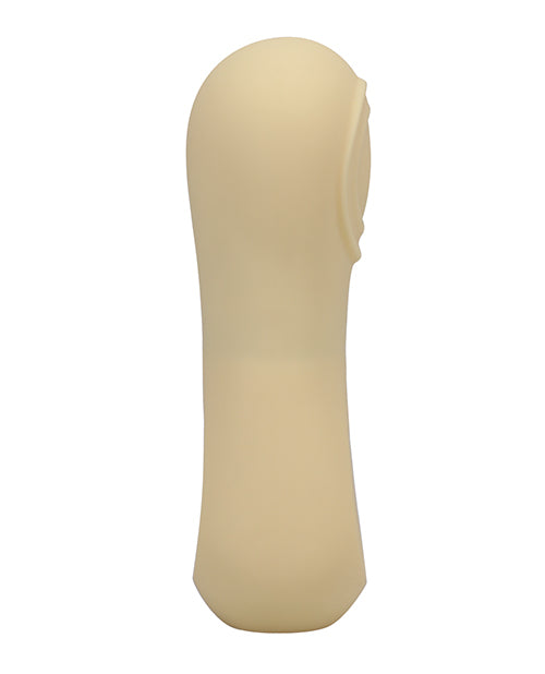 RITUAL Sol Vibrador Pulsante de Silicona Amarillo - Placer compacto en movimiento Product Image.