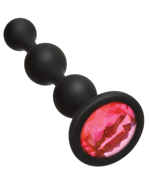 Booty Bling Silicone Anal Beads: Glamorous & Beginner-Friendly Product Image.