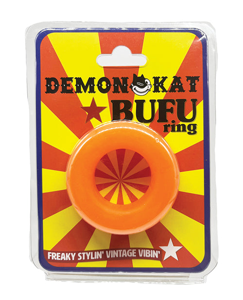 Anillo Demon Kat Bufu - Naranja vibrante Product Image.