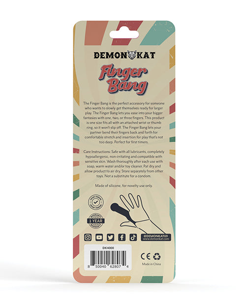 Demon Kat Finger Bang - Accesorio de silicona que mejora el placer Product Image.