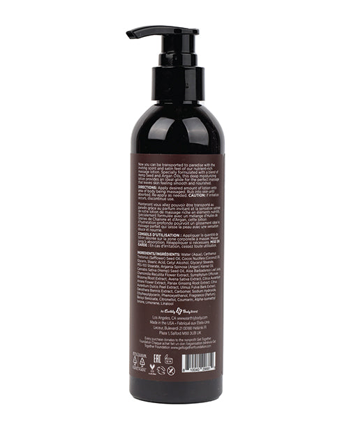 Earthly Body Hemp Seed Massage Lotion - 8 oz Kashmir Musk - featured product image.