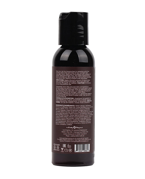 Earthly Body Hemp Seed Massage Lotion - 2 oz Kashmir Musk - featured product image.