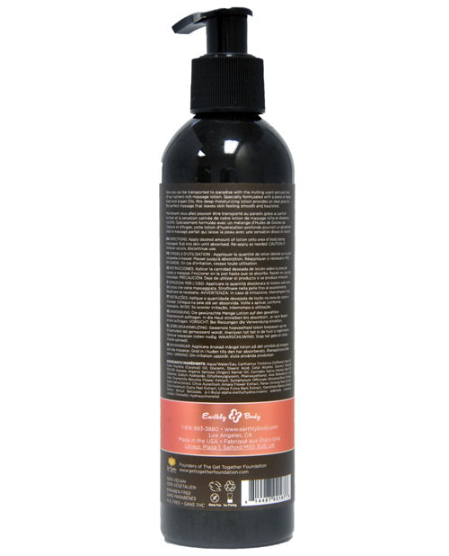 Earthly Body Isle of You Hemp Seed Massage Lotion - Luxe Spa Experience Product Image.