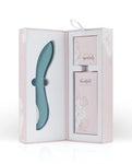 Vibrador Punto G Bloom The Rose - Verde azulado con tecnología Swipe