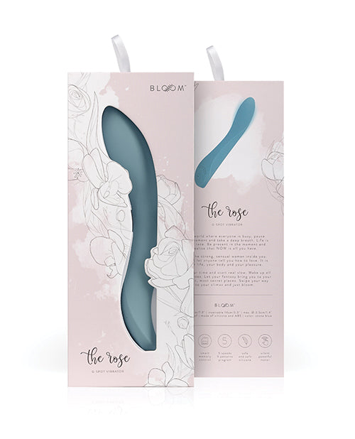 Bloom The Rose G-Spot Vibrator - Teal with Swipe Technology Product Image.