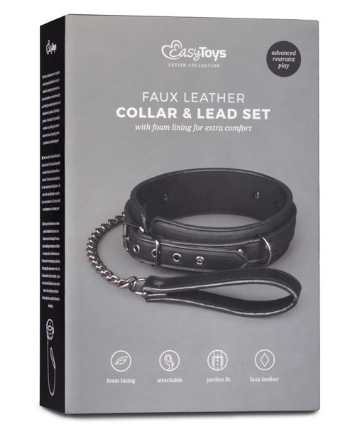 Shop for the Easy Toys Collar Fetiche con Correa - Negro at My Ruby Lips