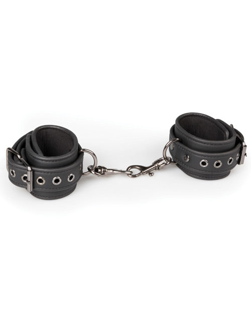 Easy Toys Black Faux Leather Bondage Set: A Journey into Sensual Exploration Product Image.