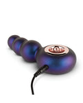Hueman 紫色振動肛門塞：10 種設置，彎曲軸，刺激珠