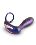 Hueman 黑洞肛門振動器帶陰莖環 - 紫色：無與倫比的樂趣和奢華