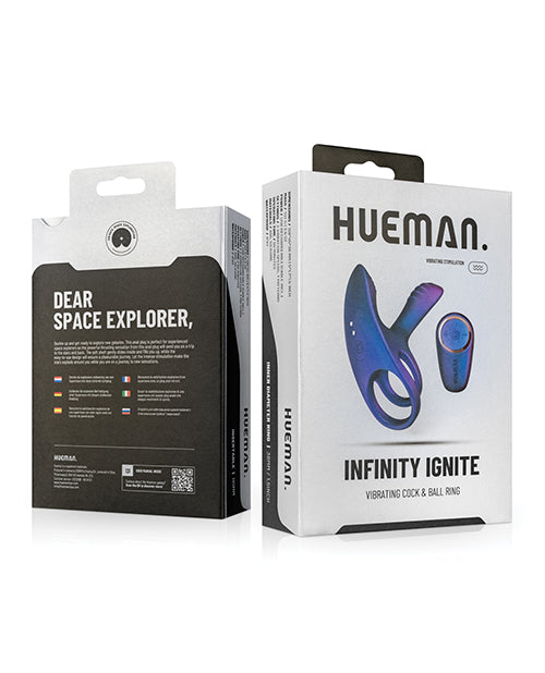 Hueman Infinity Ignite 振動陰莖環 - 紫色 Product Image.