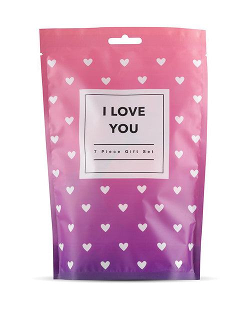 Loveboxxx I Love You 7 Pc Gift Set - Red: Ultimate Romance Kit Product Image.