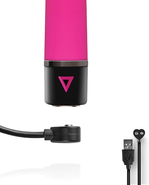 Vibrador de bala recargable rosa de lujo Product Image.