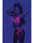 Neon Pink Euphoria Lingerie Set by Escante