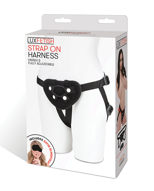 Lux Fetish Black Strap-On Harness: Embrace Your Desires Product Image.