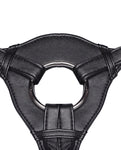 Lux Fetish Black Patent Leather Strap-On Harness