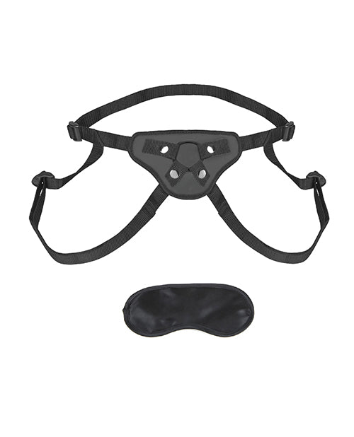 Lux Fetish Beginners Strap On Harness - Black: Your Gateway to Passionate Exploration Product Image.