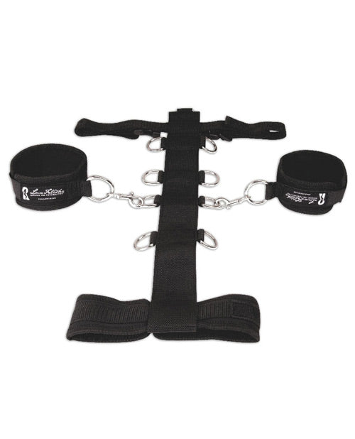 Lux Fetish Adjustable Neck & Wristraint Set: Embrace the Night of Desire Product Image.