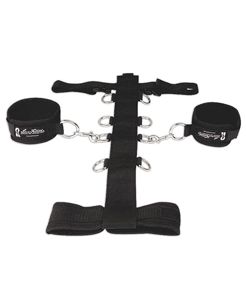 Lux Fetish Adjustable Neck & Wristraint Set: Embrace the Night of Desire Product Image.