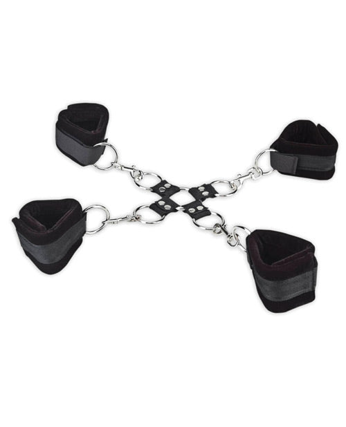 Lux Fetish Velvet Hogtie Set: Sensory Stimulation Masterclass Product Image.