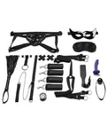 Kit BDSM con colcha de 12 piezas Lux Felish: experiencia de bondage definitiva