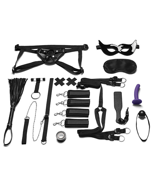 Kit BDSM con colcha de 12 piezas Lux Felish: experiencia de bondage definitiva Product Image.