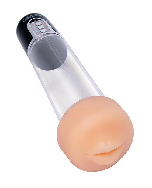 Lux Fetish Pleasure Pump: Succionador y ampliador de mamadas 2 en 1 Product Image.
