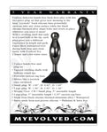 Evolved Joy Sticks 2 pc Plug Set in Black/Chrome