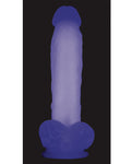 Evolved Luminous Purple Dildo: Glow-in-the-Dark Sensory Pleasure