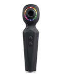 Evolved Rainbow Sucker Wand - Black Dual Function Vibrator & Suction Toy