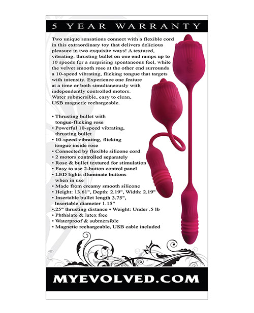 Evolved Wild Rose - Red: Dual Sensation Pleasure Toy Product Image.