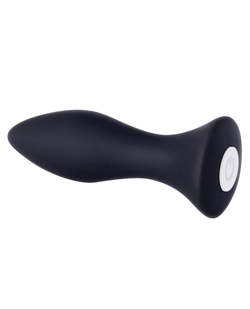 Evolved Mini Butt Plug with Adjustable Vibration - Black Product Image.
