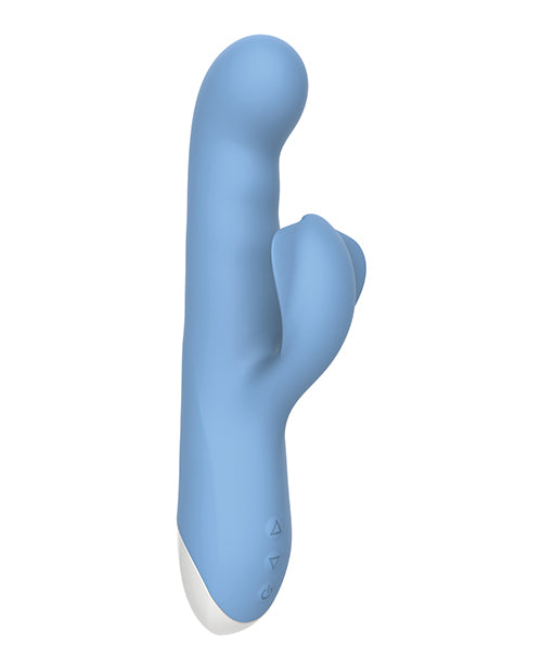 Estimulador dual recargable Thump N Thrust evolucionado - Azul Product Image.