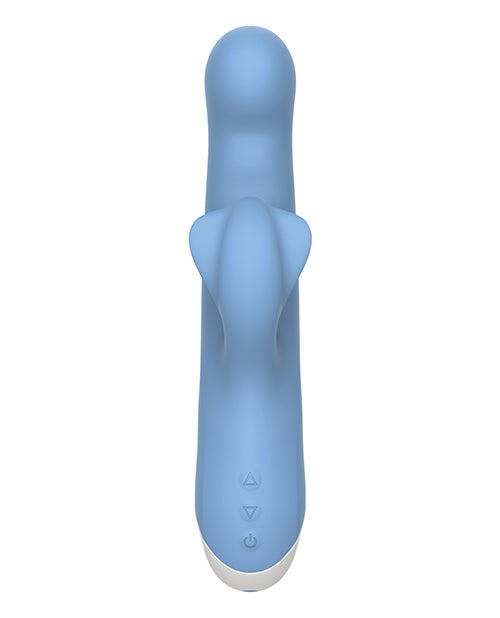 Evolved Thump N Thrust Rechargeable Dual Stimulator - Blue: The Key to Unmatched Pleasure Product Image.