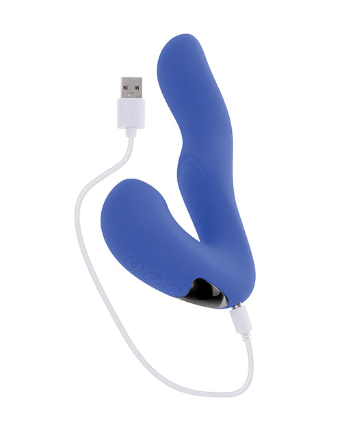 Evolved Tappity Tap Vibrator - Blue Product Image.