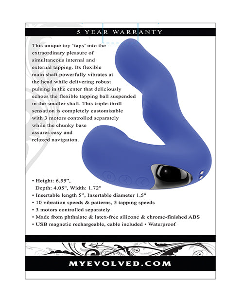 Vibrador para grifo Tappity evolucionado - Azul Product Image.