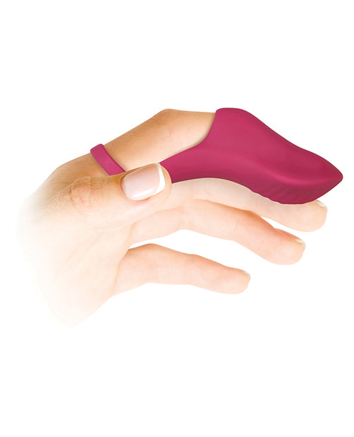 Bala de dedo juguetón evolucionada - Borgoña: placer de precisión de lujo Product Image.