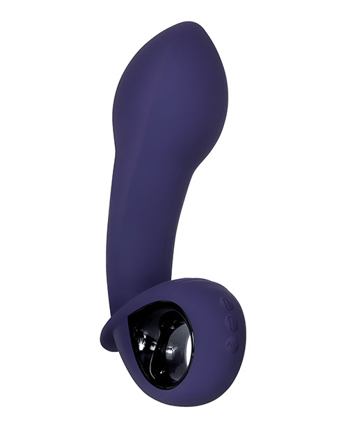 Vibrador recargable inflable G evolucionado - Púrpura Product Image.