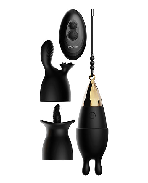 Kit de balas recargables Evolved Egg Citement - Negro/Dorado: versátil, personalizable, resistente al agua Product Image.