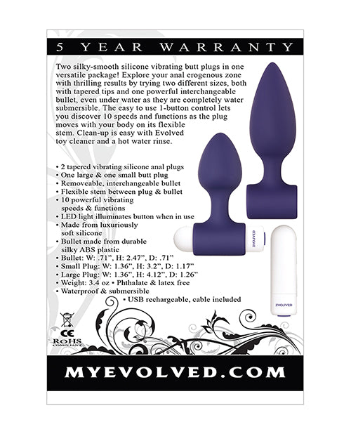 Evolved Dynamic Duo Anal Recargable: la mejor experiencia de placer anal Product Image.