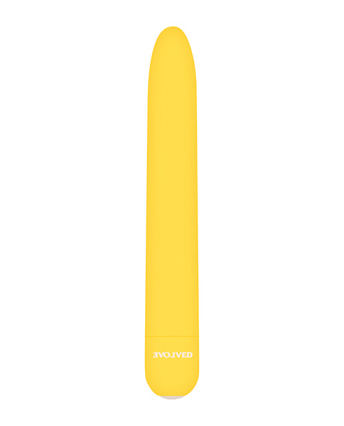 Sunny Sensations Yellow Rechargeable Waterproof Vibrator Product Image.