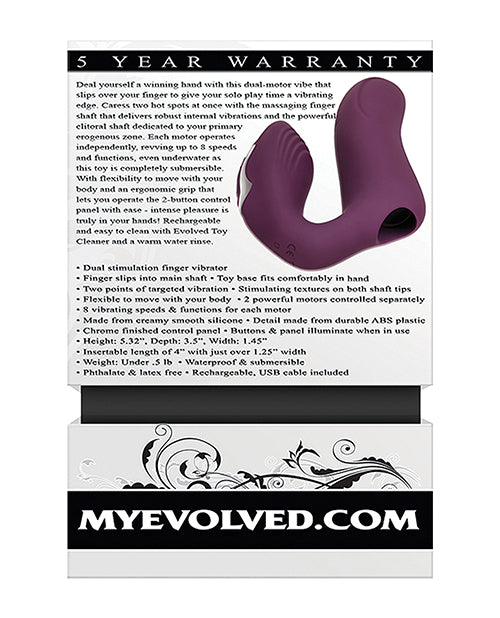 Evolved 援助之手雙電機 Vibe - 紫色 Product Image.