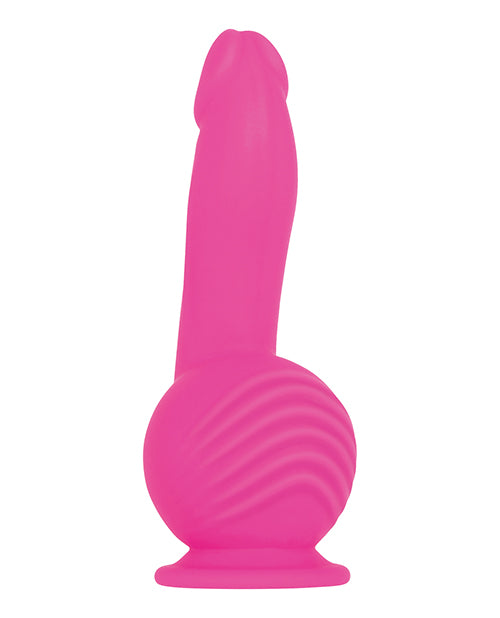 "Consolador rosa intenso de doble motor: manos libres y resistente al agua" Product Image.