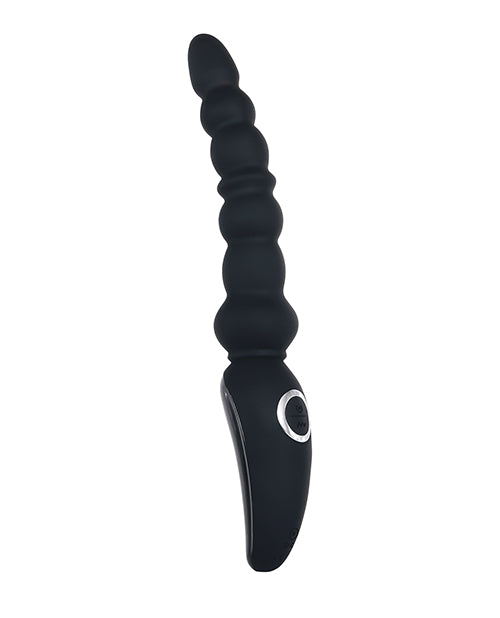 Evolved Magic Stick Beaded Vibrator - Black - Triple Motor Pleasure Product Image.