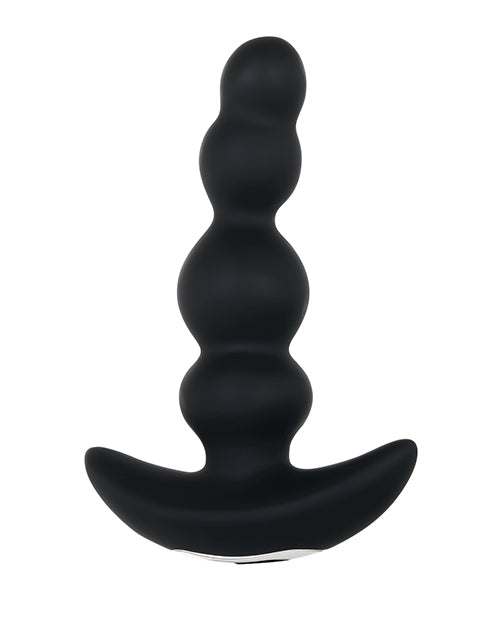 Evolved Bump N' Groove Vibrating Butt Plug - Black: Embrace Intense Pleasure Product Image.