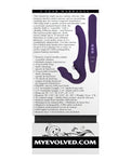 Evolved 2 Become 1 Triple-Motor Strapless Strap On - Purple